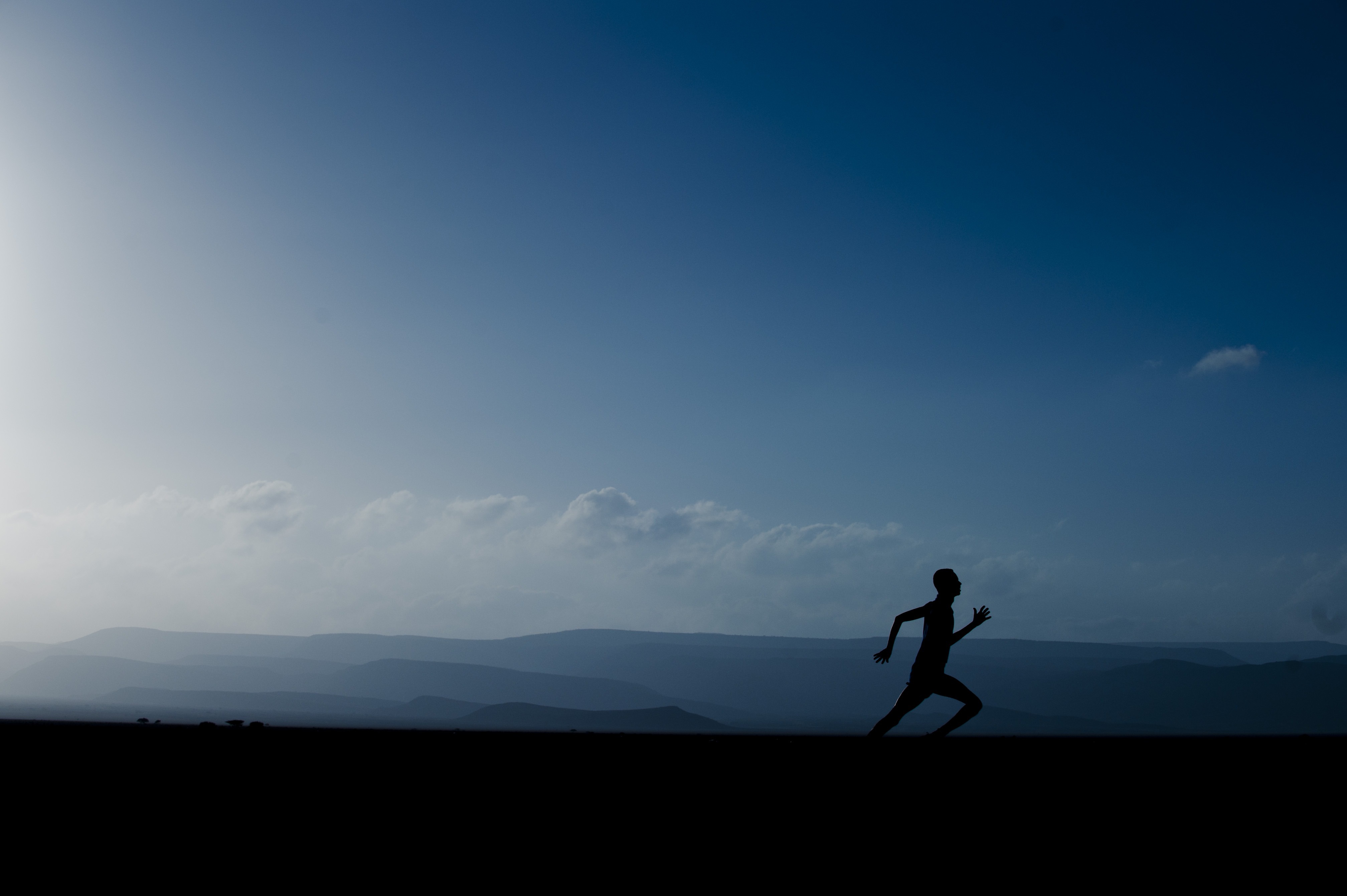 athlete running